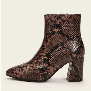 Animal print boots